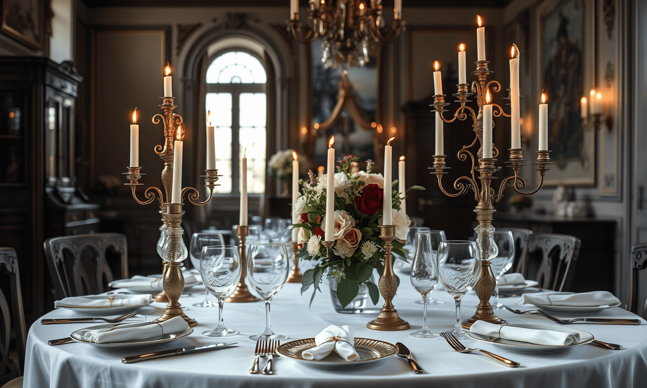 Elegant Soirée setting at Maison Albion